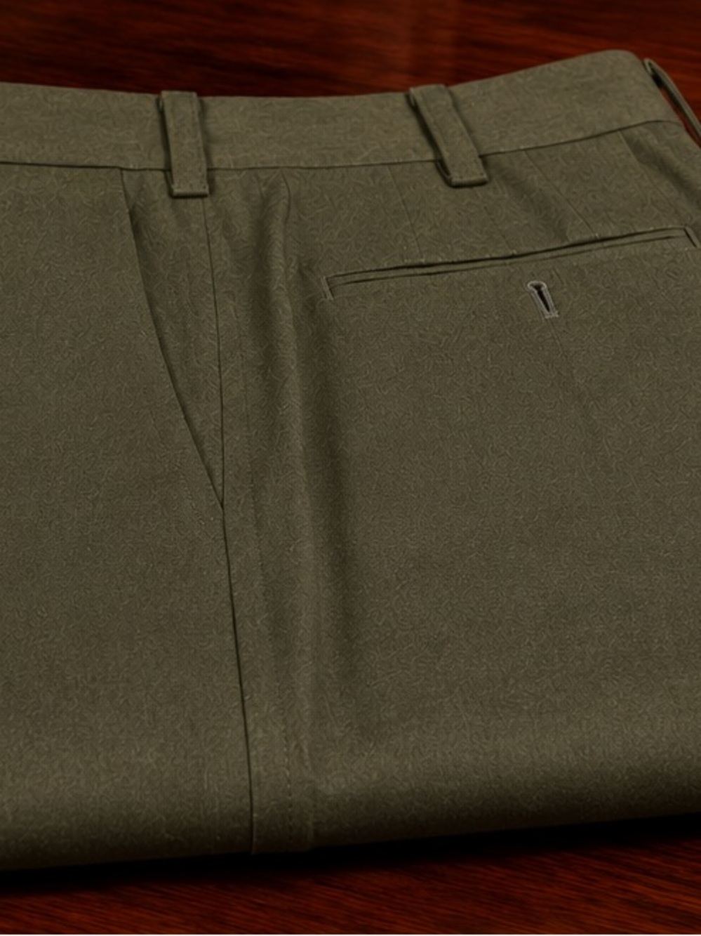 Valentini 100% Wool Olive Green Dress Trousers